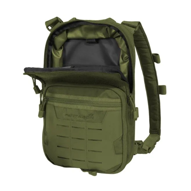 Pentagon Quick Bag Coyote — 100% 500D Cordura Nylon, Expandable, MOLLE Compatible Daypack For Hiking & Everyday - View #2
