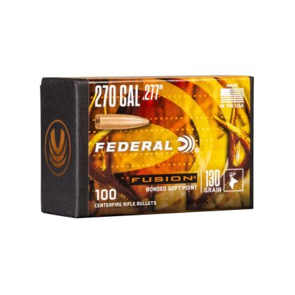 FEDERAL BULLET 270 (.277") 130GR. FUSION BONDED SOFT POINT (100 PZ.)