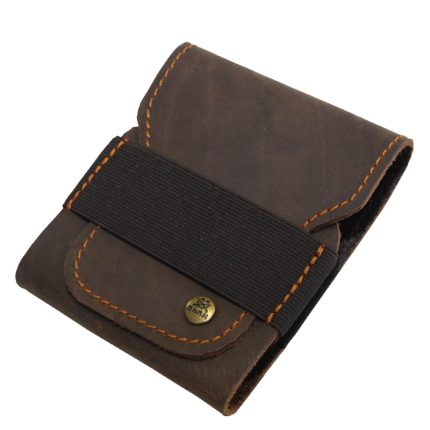 Portacartucce in pelle di bufalo con effetto pull-up