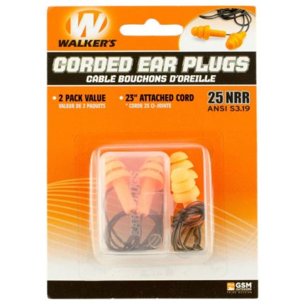 WALKERS Corded Ear Plugs