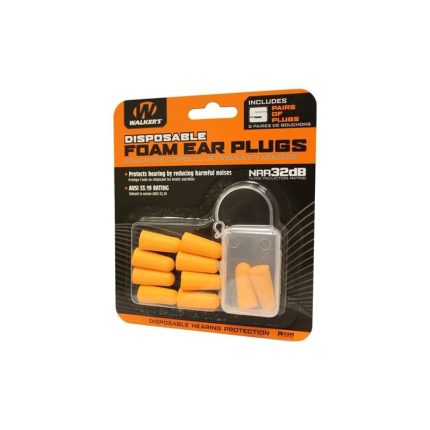 WALKERS Foam Ear Plugs – 5 Pack